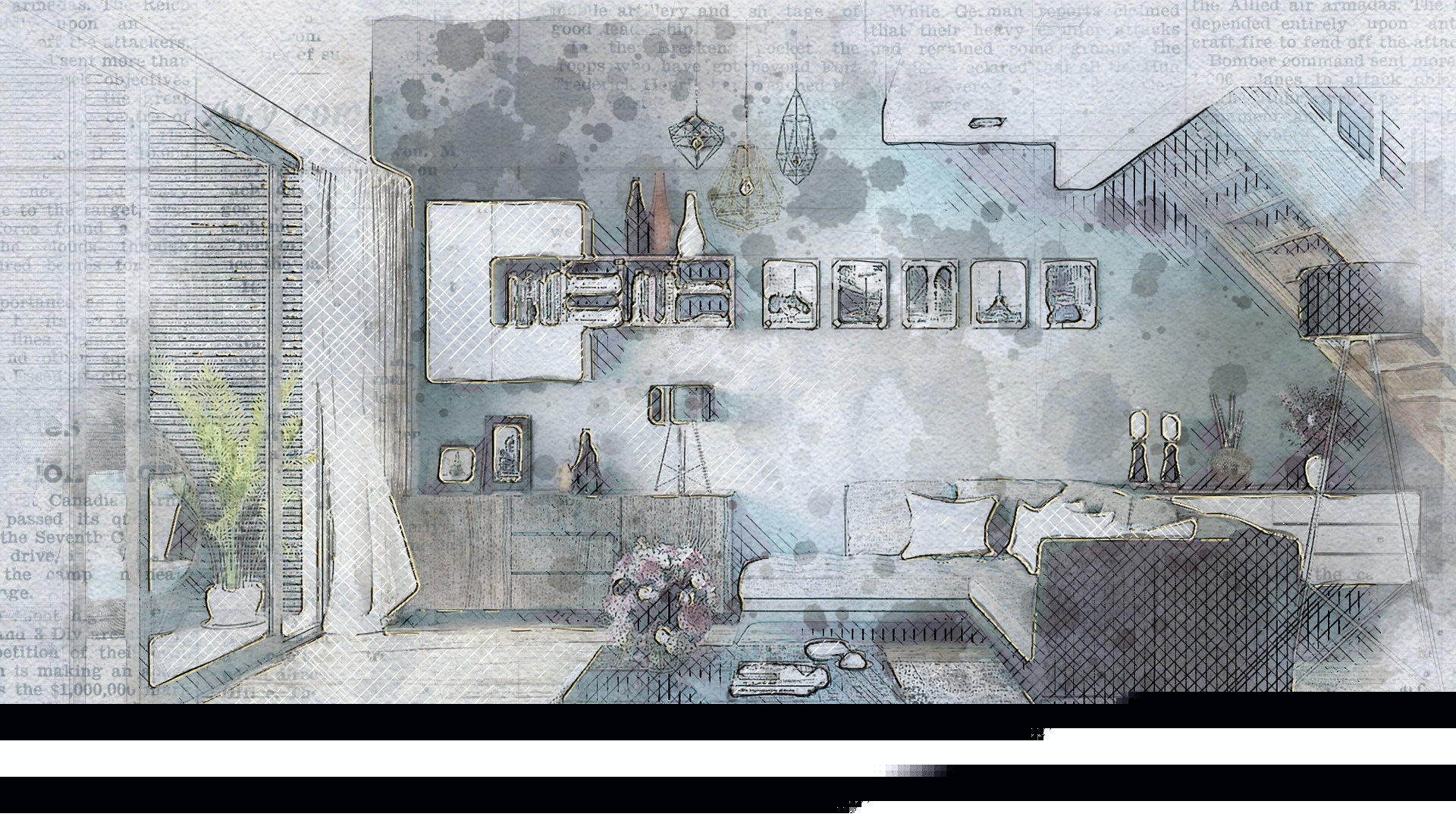 Mur motif 'Evanescent'